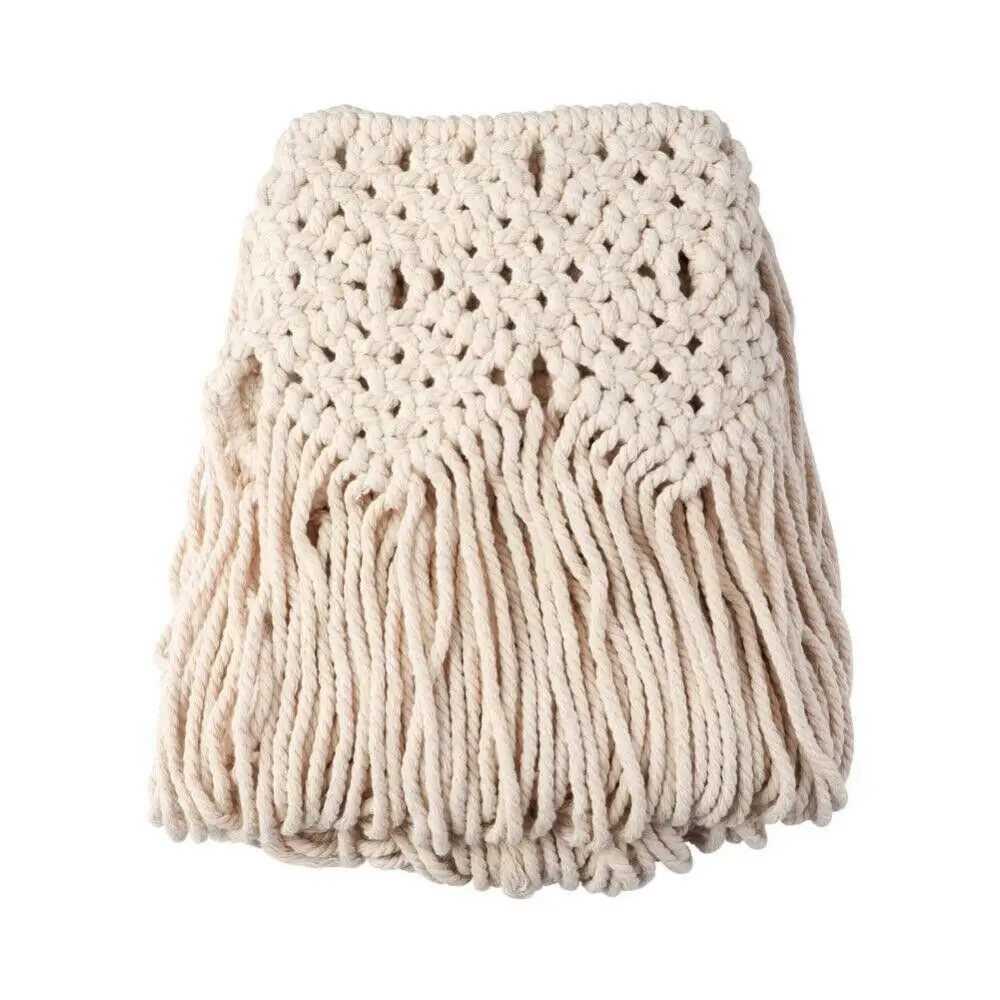 Настенный подвесной гобелен в стиле бохо богемный вязаный веревочный с