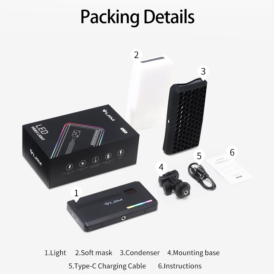 

Ulanzi VIJIM VL196 RGB DSLR RGB Vlog