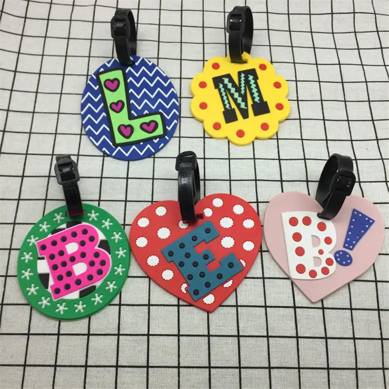 Креативные аксессуары для путешествий с буквами бирка багажа мультяшный