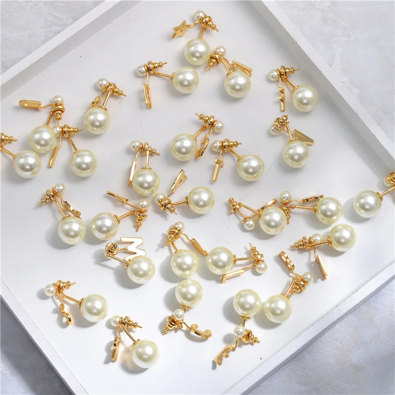 Европейские и американские низкие английские буквы яркие красные ретро серьги