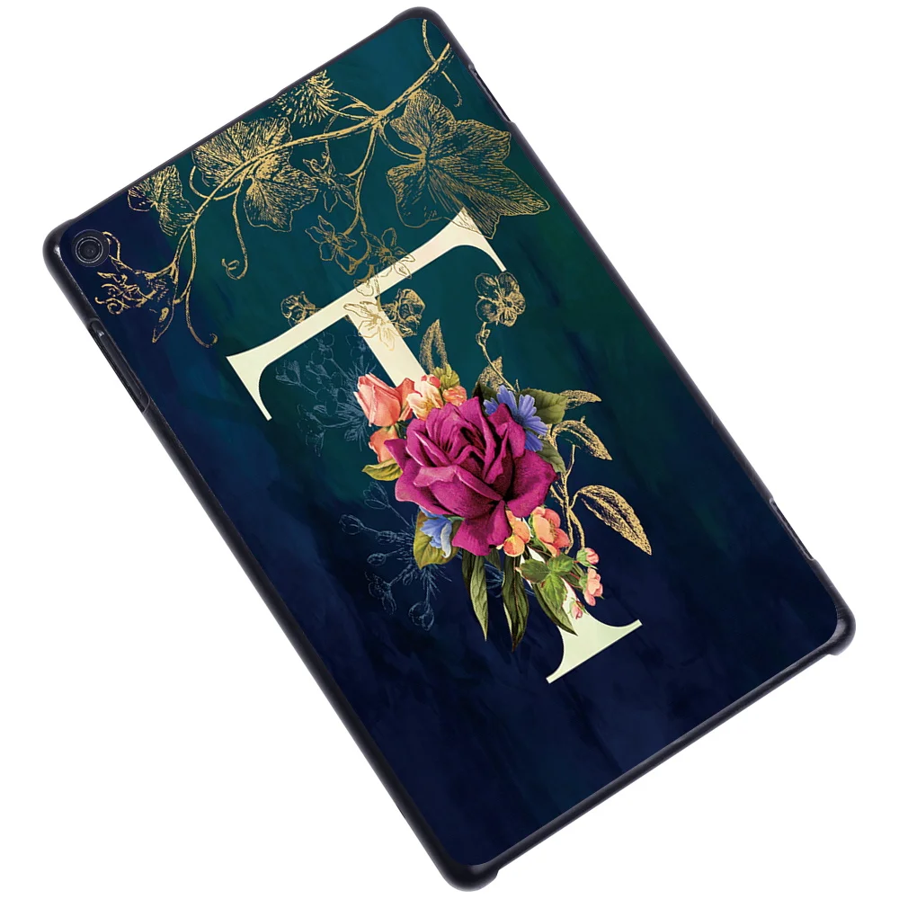 

For Fire HD 10 5th/7th/9th Gen/Fire 7 5th/7th/9th Gen/Fire HD 8 6th/7th/8th Gen Initial Name Tablet Hard Shell Case + Stylus