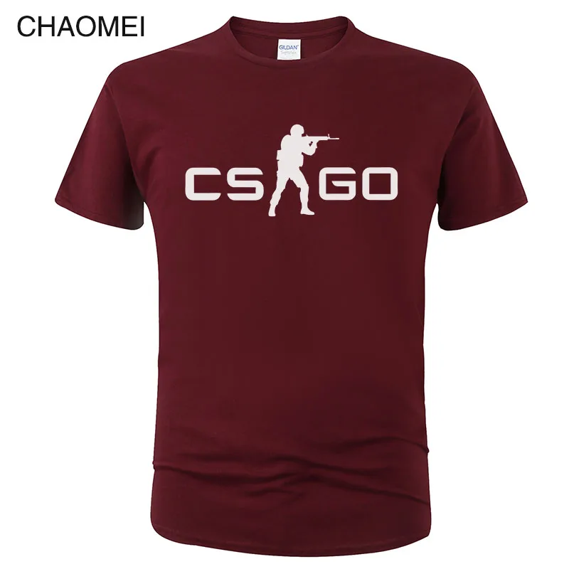 16 Игра CS GO Футболка мужская летняя футболка csgo высокое качество мужские футболки, брендовая одежда хип хоп топы Homme футболка C105 - Цвет: 16