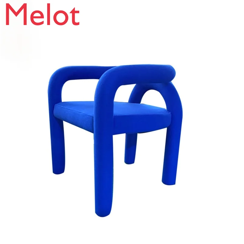 

Кресло из ткани в скандинавском стиле для спальни, дизайнерское кресло для отдыха из стальной трубы, креативное кресло для гостиной, кресло ...