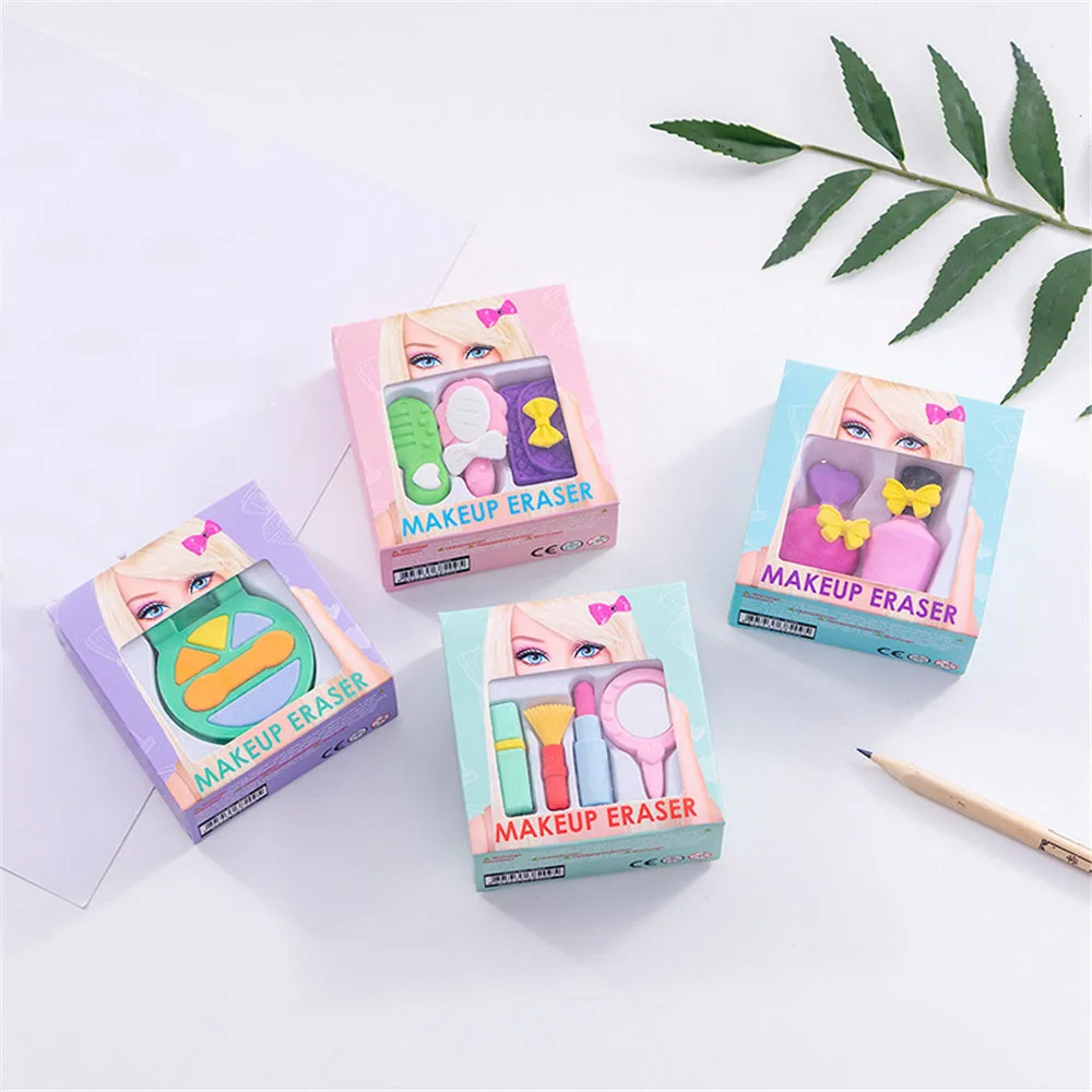 Креативная косметическая серия для девочек ластик Kawaii школьные канцелярские