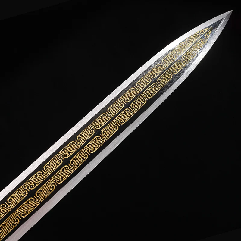 

Traditional Chinese Han Dynasty Sword 1060 High Carbon Steel Full Tang Blade Sharpness Handmade Home Decor