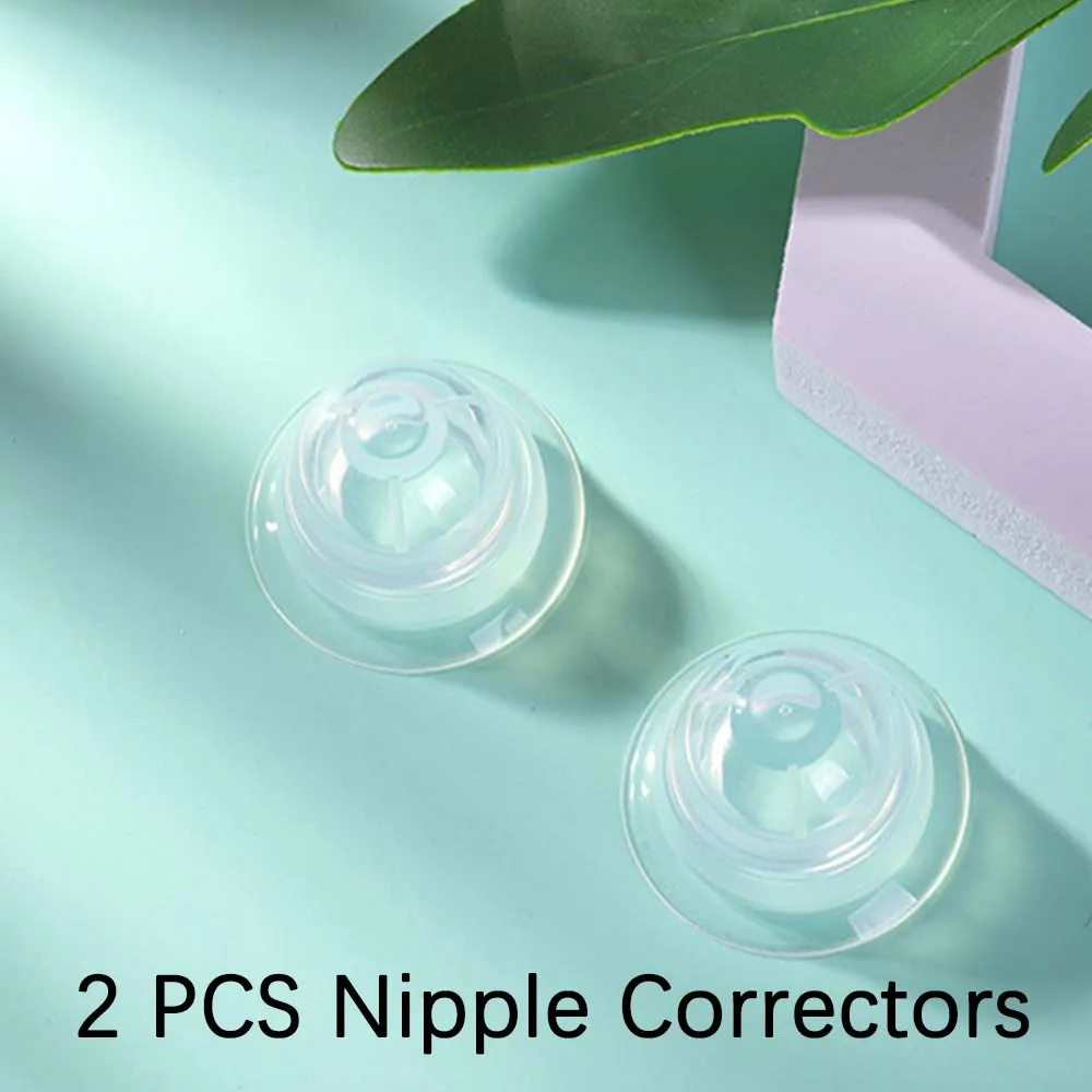

2 Pcs Silicone Nipple Correction Breast Correcting Shell Nursing Cup Nipple Shield Sucker For Breastfeeding For Nursing Moms
