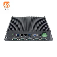 small desktop host fanless heat dissipation system computer industrial control host mini itx motherboard pc
