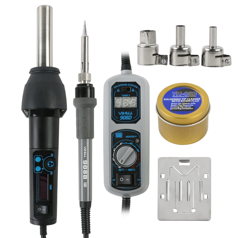 

Паяльная станция YiHua 8858I, паяльная станция с цифровым дисплеем и постоянной температурой, с регулировкой температуры, оригинал