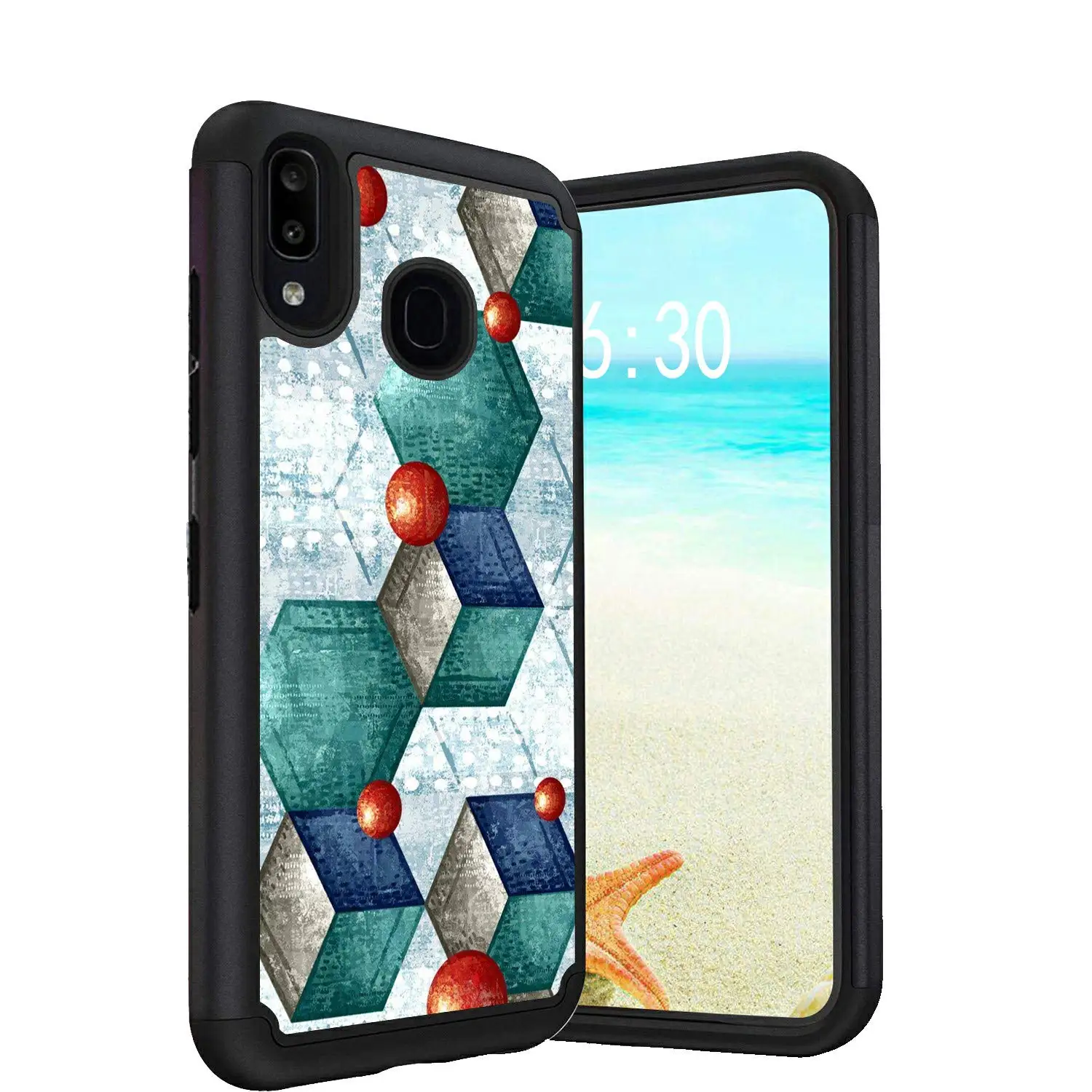 Sumsang Galaxy A10E/A20E (2019) чехол двухслойный армированный гибридный жесткий защитный