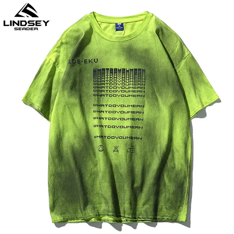 Мужские повседневные футболки в стиле Харадзюку Lindsey Seader летние с короткими