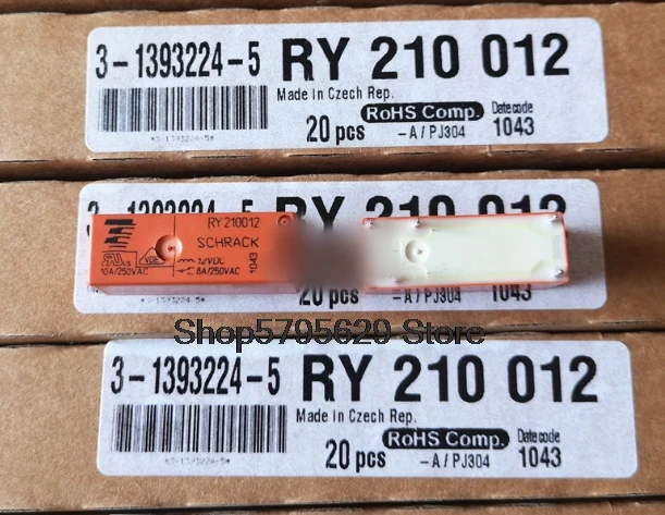 

10 шт./лот новый оригинальный RY210012 3-1393224-5 RY 210 012 8A 12VDC 5pin 10A250VAC
