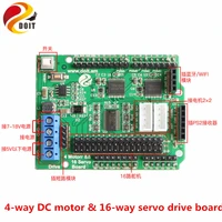 szdoit wifibluetoothhandle control kit 24 channel dc motor 16 channel servo drive board for rc robot parts for arduino