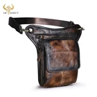 Мужская поясная сумка в стиле ретро, кофейного цвета, маленькая сумочка-мессенджер, дизайнерская забавная поясная сумка, сумка с прямыми штанинами, 2020-1, 211