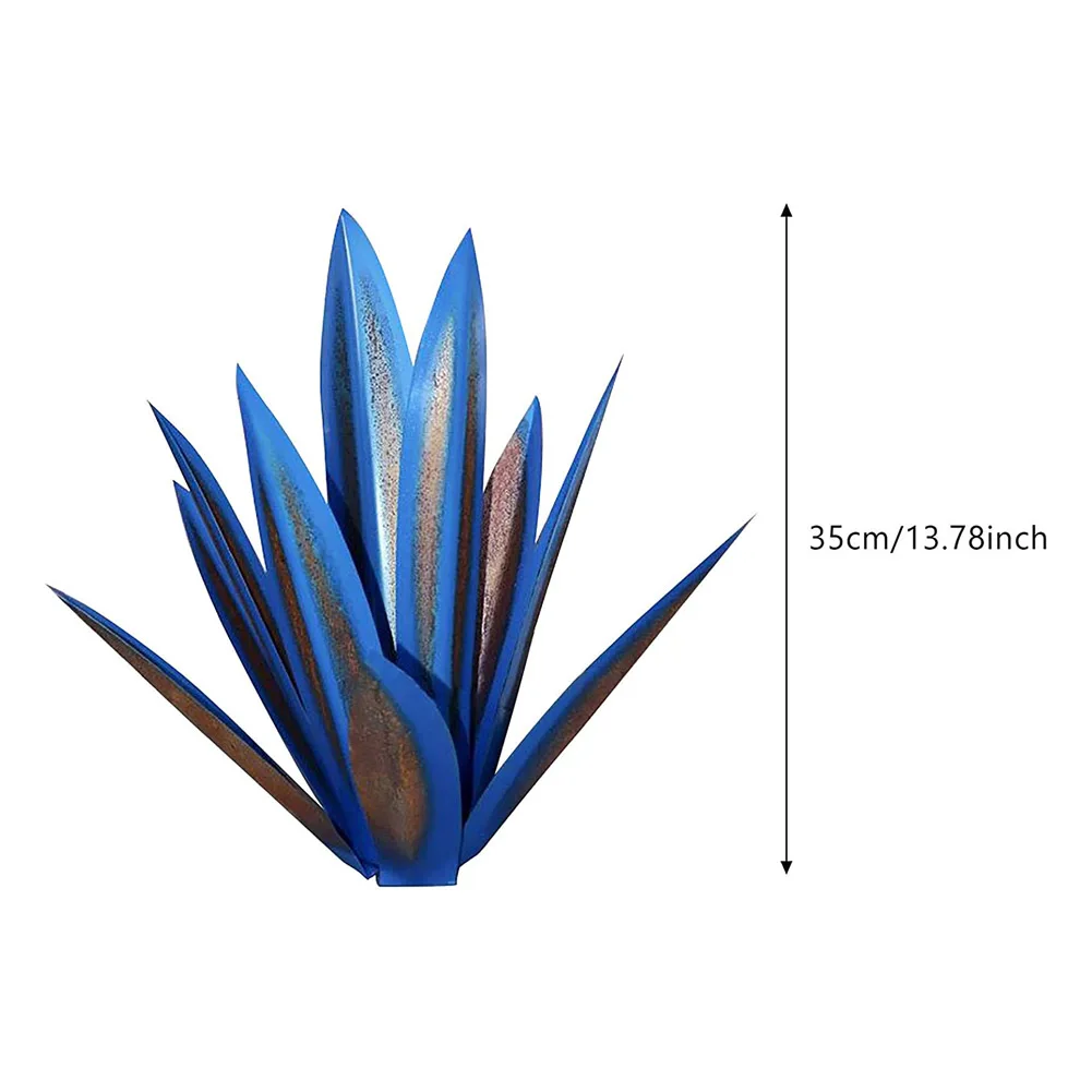 

1 Set Iron Art Cantury Plant Creative Yard Statue Waterproof Corrosion Resistant Garden Decor Ornaments Simulation Plant