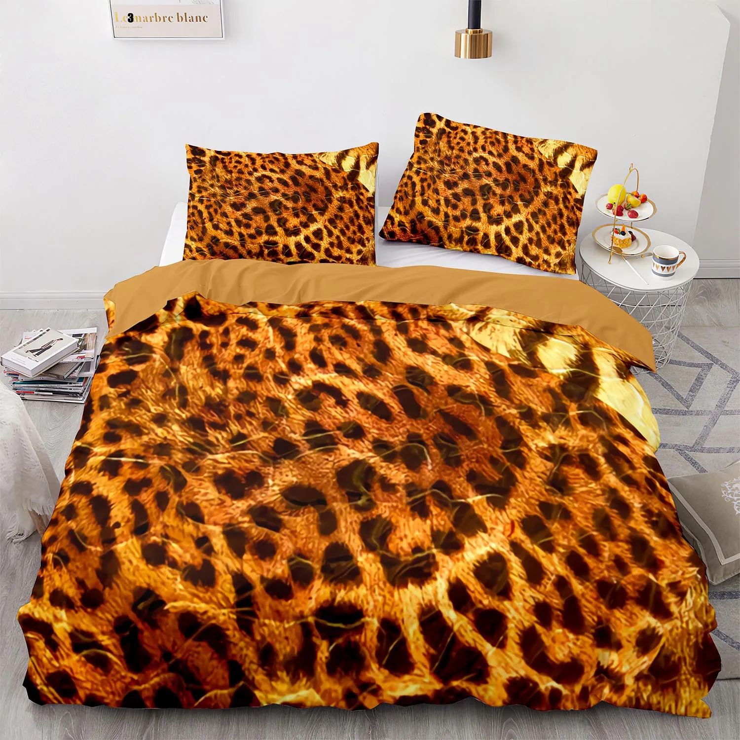 

Tiger Bedding Set Single Twin Full Queen King Size Tiger Leopard Bed Set Aldult Kid Bedroom Duvetcover Sets 3D Print 014