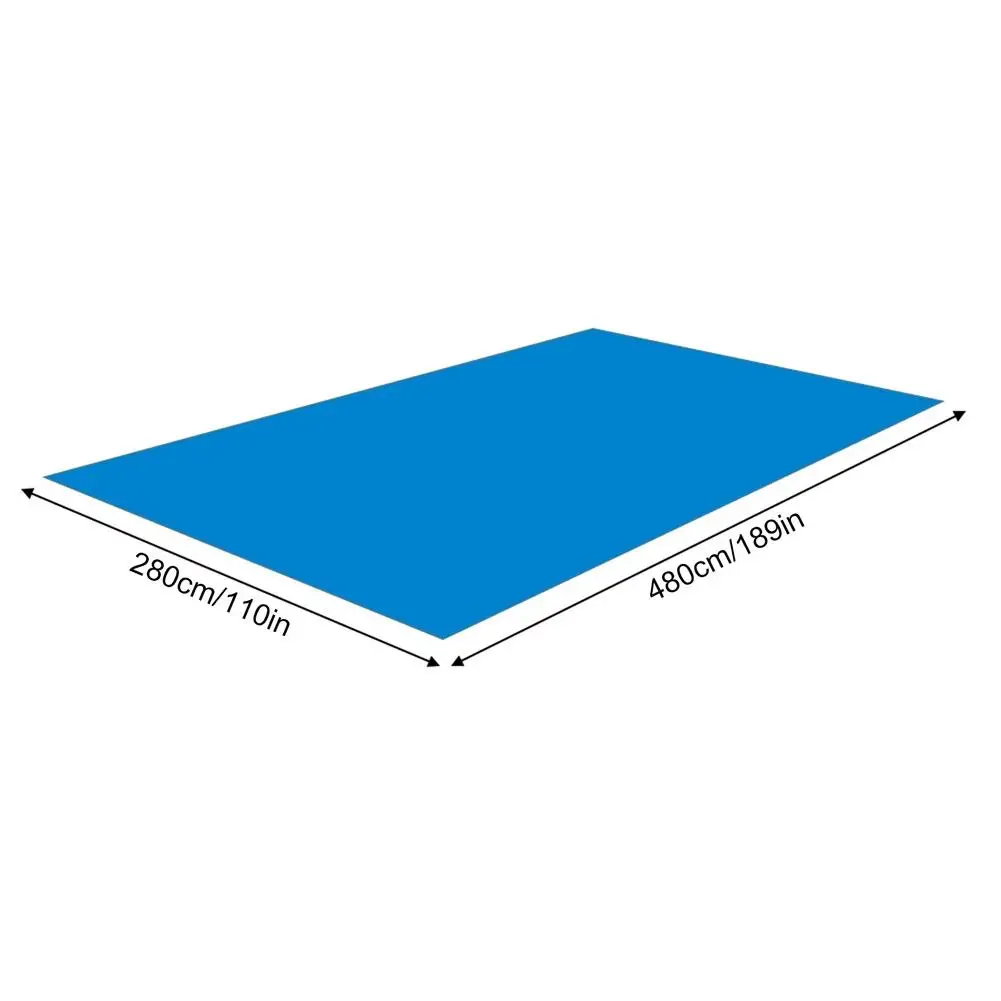 

4.8x2.8m Inflatable Swimming Pool Ground Cloth Square Above Ground Pool Mat Rainproof Dust Cover Dustproof Floor Mat