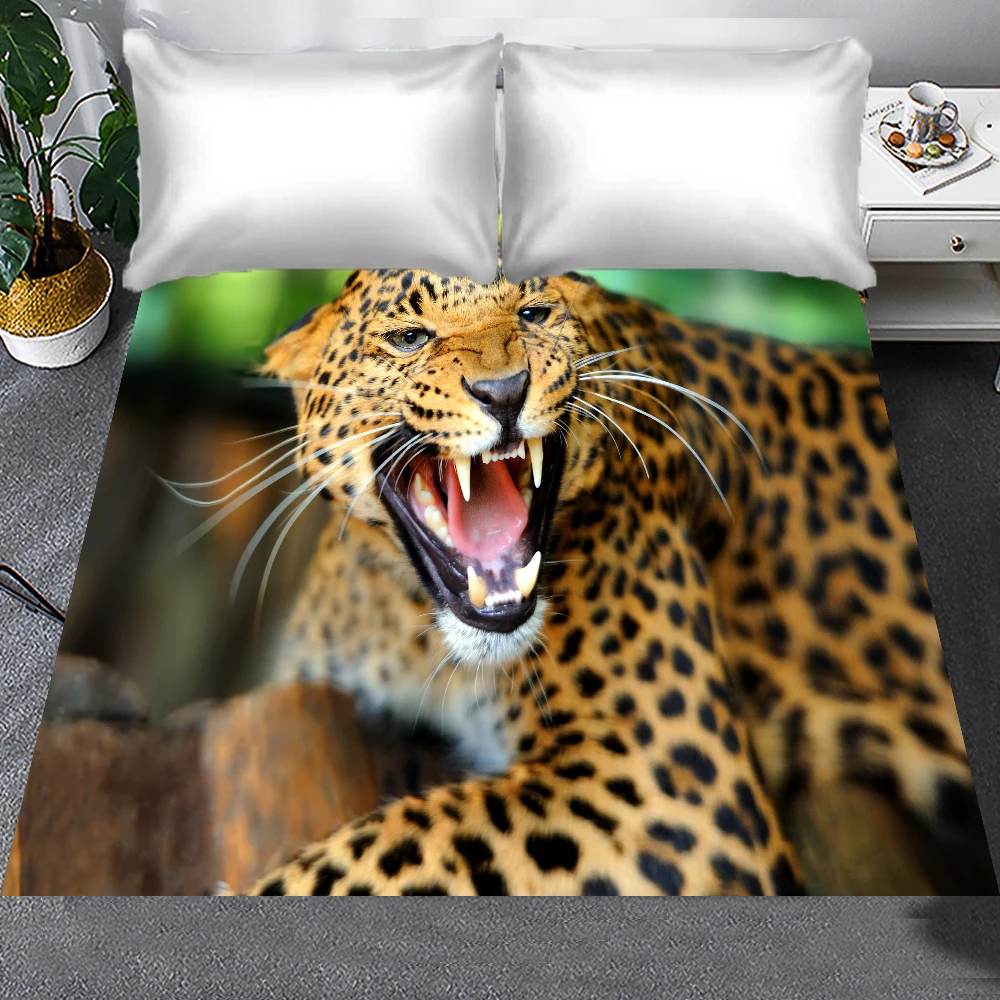 Постельное белье с 3D рисунком животных лекард гепард простыня тигром матрас для