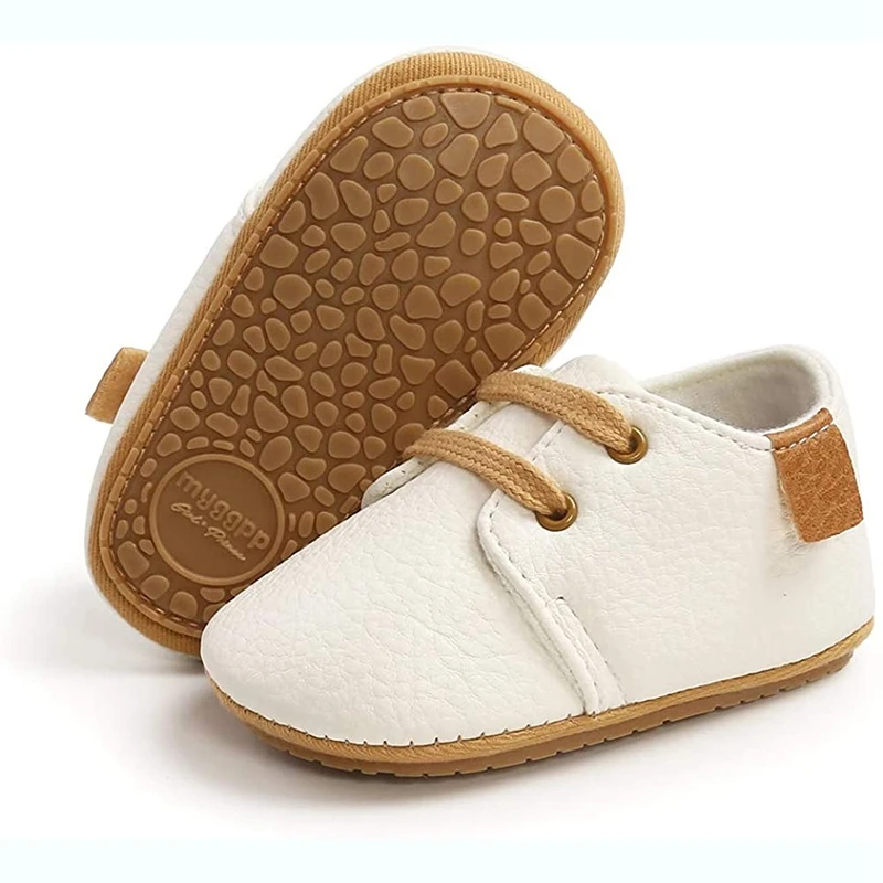 

Baby Boys Sneakers Lace-Up Cute Oxford Shoes Infant Anti-Slip Comfort First Walking Shoes