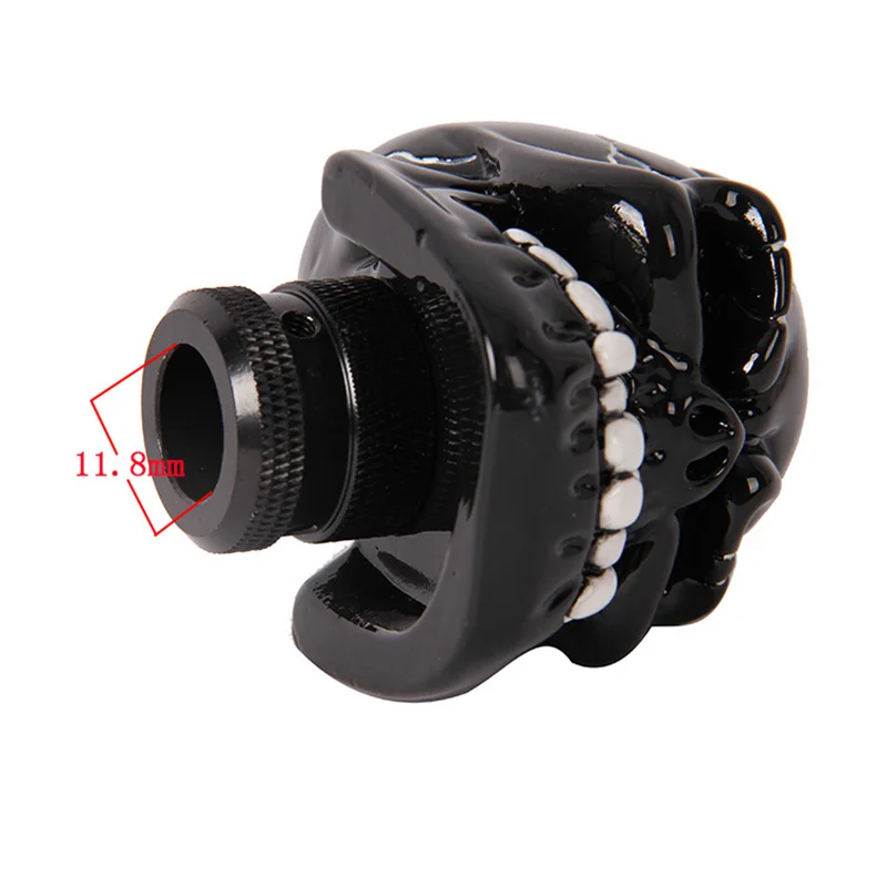 

POSSBAY Black Human Carved Skull Head Car Gear Shift Knob Shifter Lever Universal Manual Transmission Shifter Knob Universal