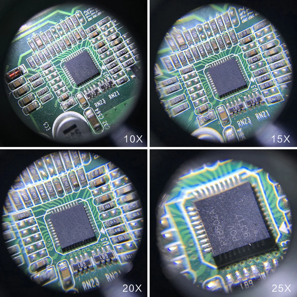 Портативная Лупа с линзами 2 5x/4X/6X/8X/10X/15X/20X/25X увеличительные очки для чтения