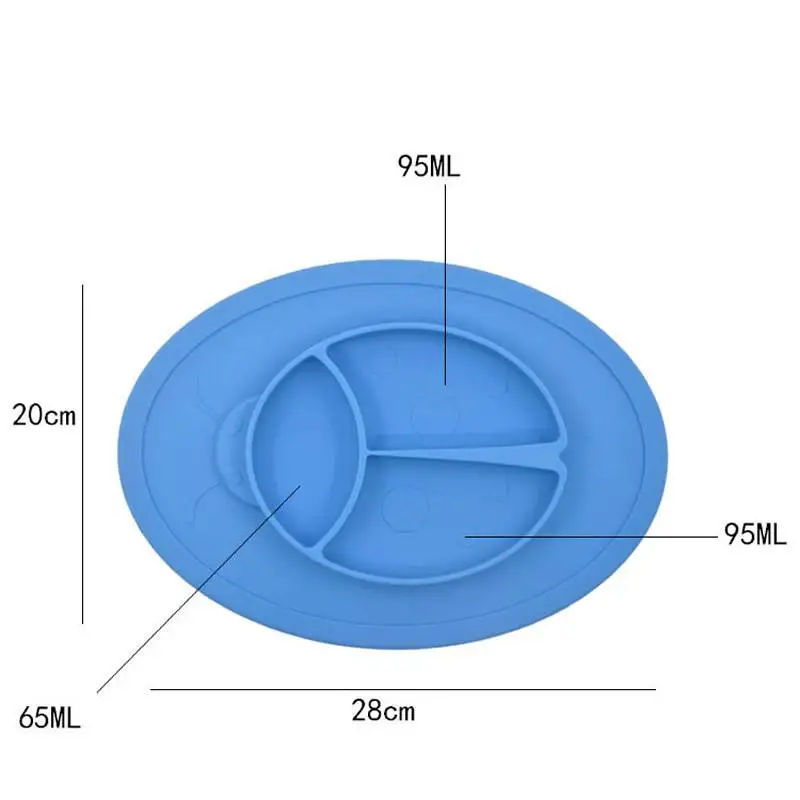 Мультяшная детская посуда тарелка для еды коврик Силиконовый легко чистящий
