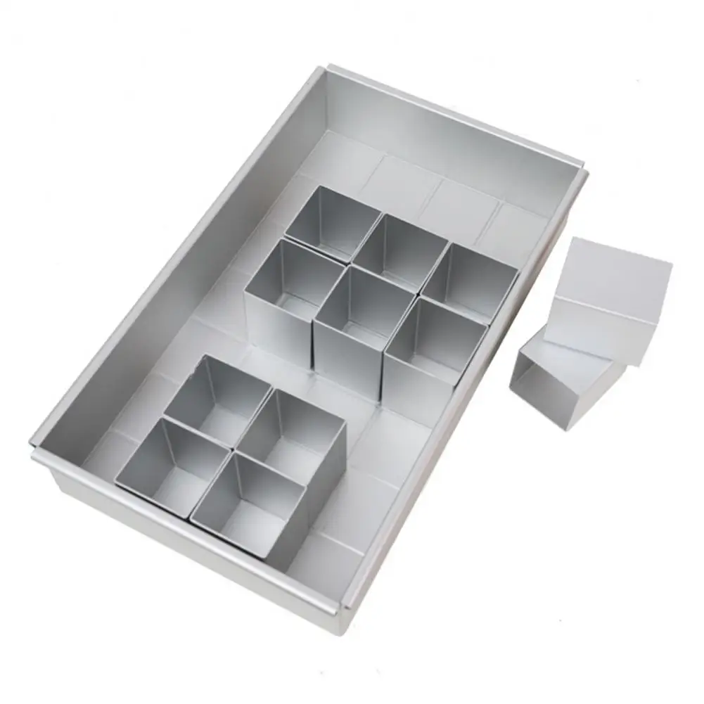 

Формы для выпечки с цифрами тортов, регулируемая противень для выпечки, Алюминиевая антипригарная, из 12 предметов, стандартная мини-форма д...