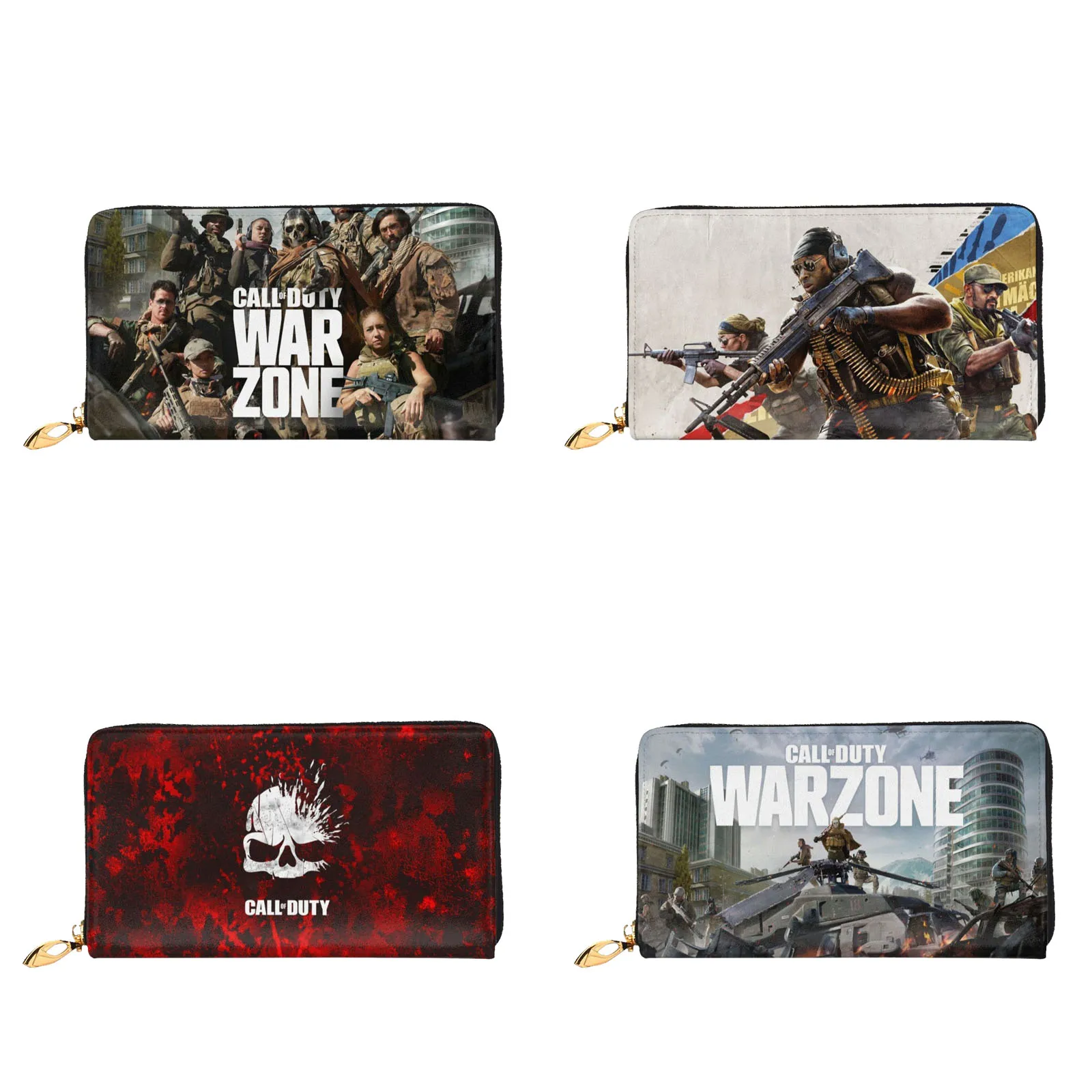 

Кожаный кошелек с отделением для монет на молнии