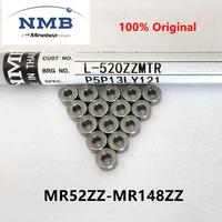 50pcs nmb minebea abec 5 bearing mr526263727483848595104105115106126117137128148 zz miniature ball bearings
