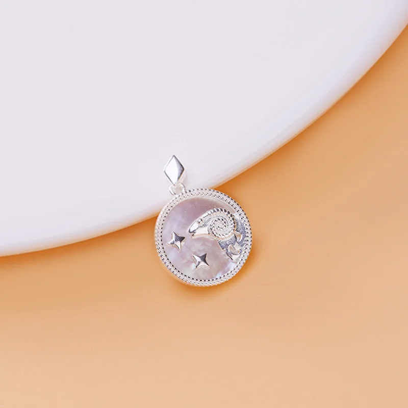 Leouerry Женские Подвески со знаком зодиака из стерлингового серебра 925 пробы с 12