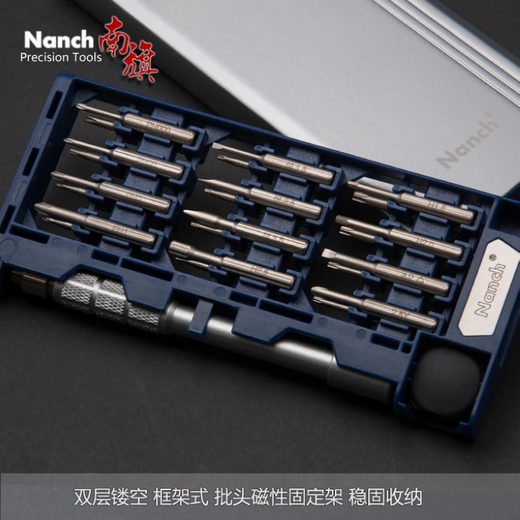 Nanch с южным флагом 24 одна Прецизионная отвертка набор S2 сталь Apple мобильный телефон ноутбук демонтаж инструменты