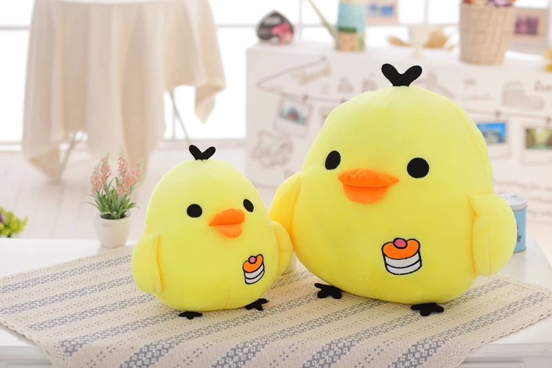 Большой размер Kawaii Rilakkuma Kiiroitori плюшевая анимэ Кукла мультфильм маленький желтый цыпленок Мягкие игрушки Подушка красивые подарки
