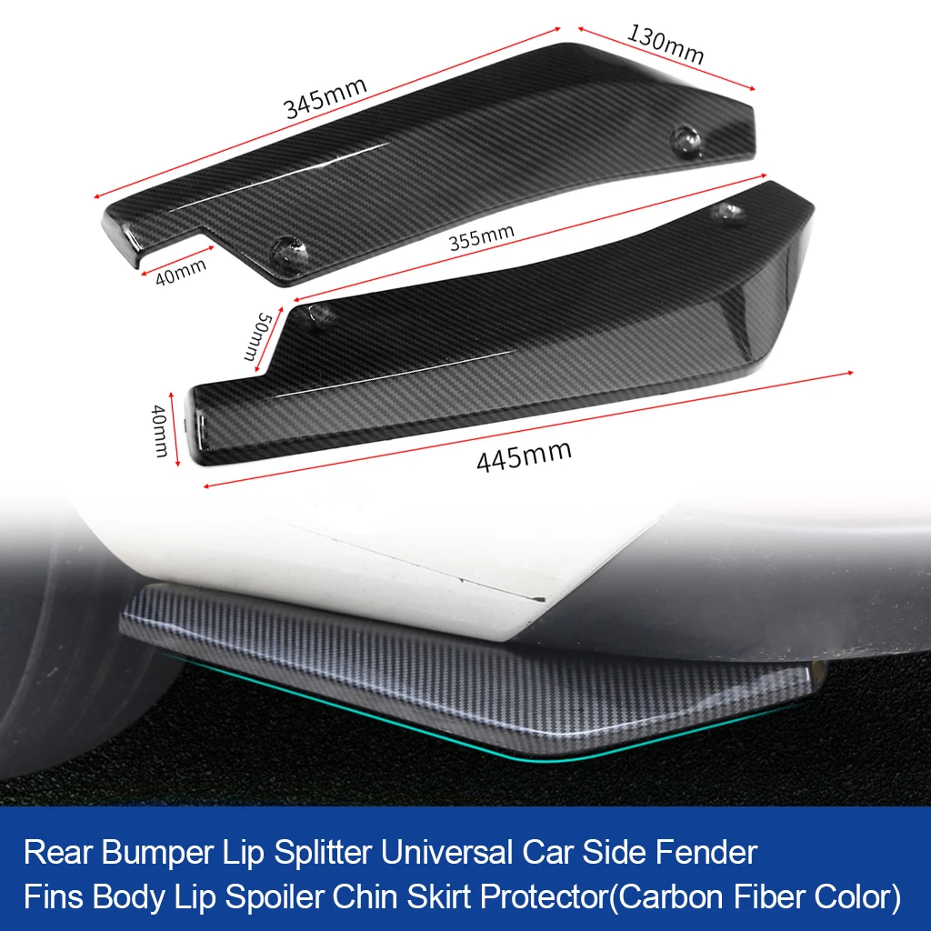Задний бампер для губ разветвитель Универсальный Автомобильный боковое крыло