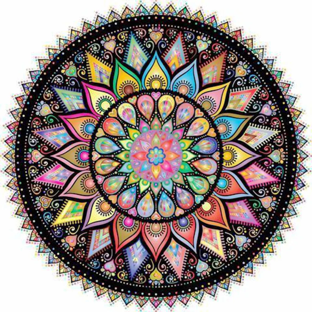 

NEW 5D DIY full diamond painting religious mandala flower cross stitch paste diamond embroidery home decoration wall paste gift