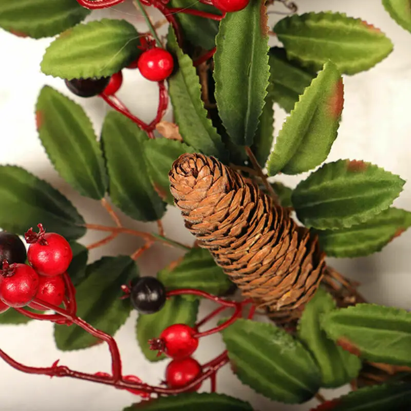 Рождественские гирлянды украшения вечерние венки для дома рождественские