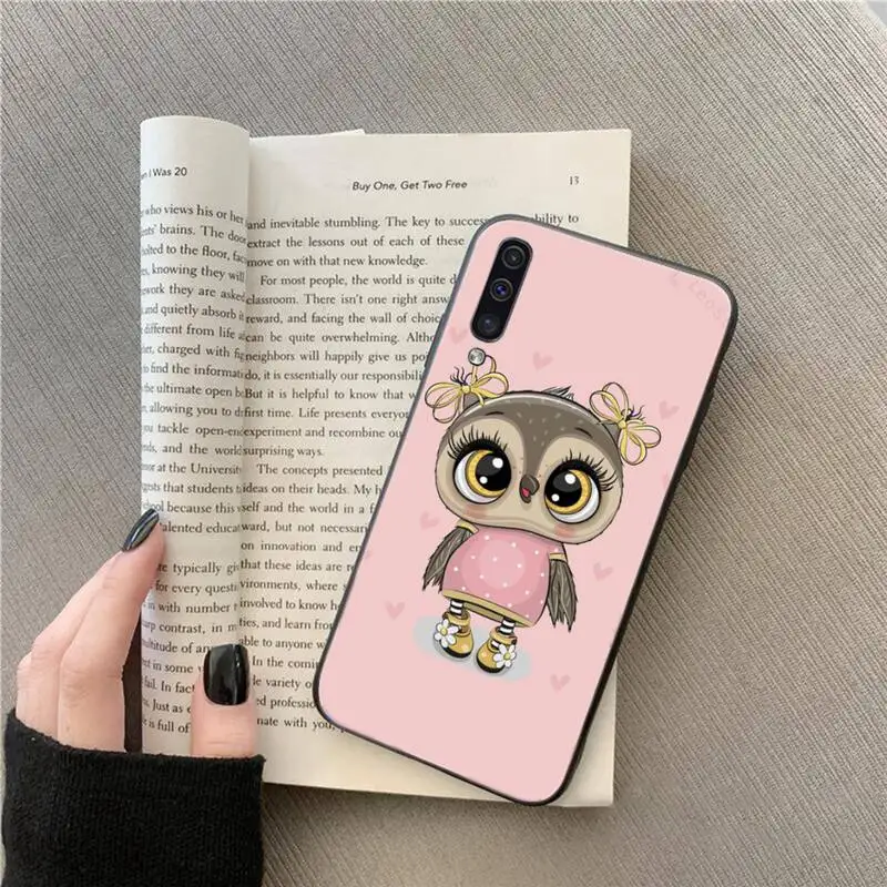 

Baby Cute Owl cartoon pattern Phone Case For Samsung galaxy A S note 10 7 8 9 20 30 31 40 50 51 70 71 21 s ultra plus
