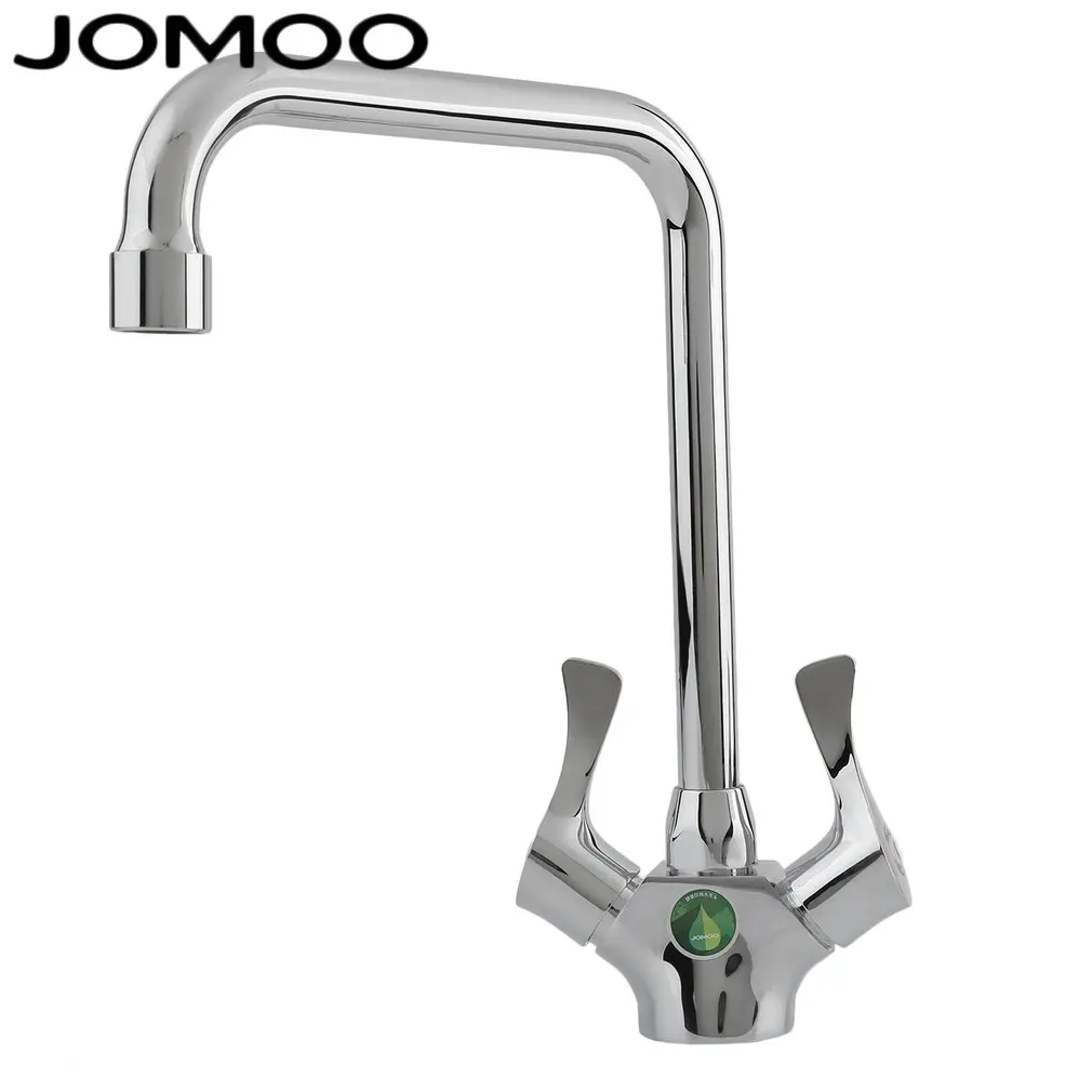 Хромированный водопроводный кран JOMOO из кремниевой латуни кухонный с вращением