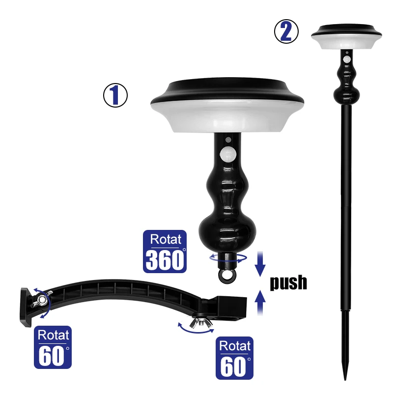 7 Color Changing Solar Ground Lights With 4 Modes Outdoor Waterproof Garden Light Lamp For Decoration Security Lighting | Освещение