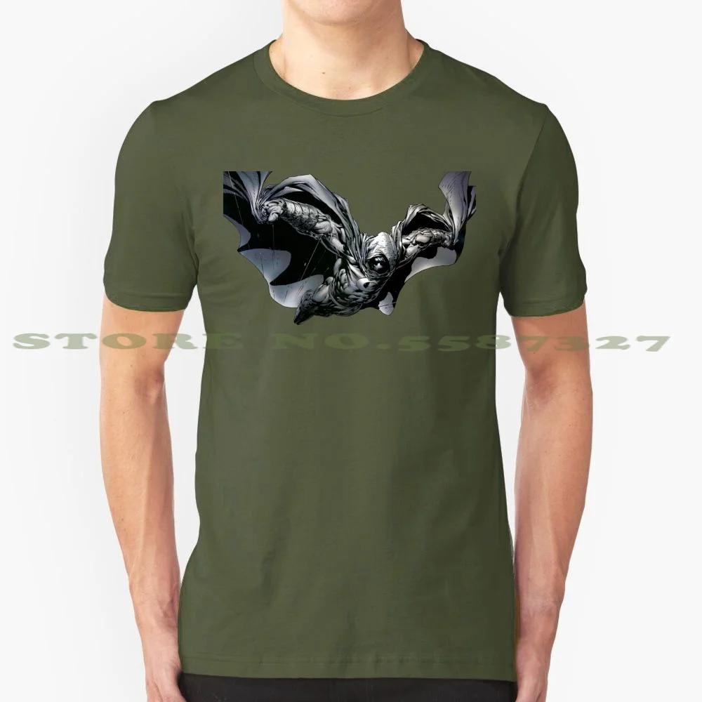 

Модная дизайнерская футболка Moon Knight, модная футболка, лунный рыцарь, пландинг, летающая луна, рыцарь, комиксы