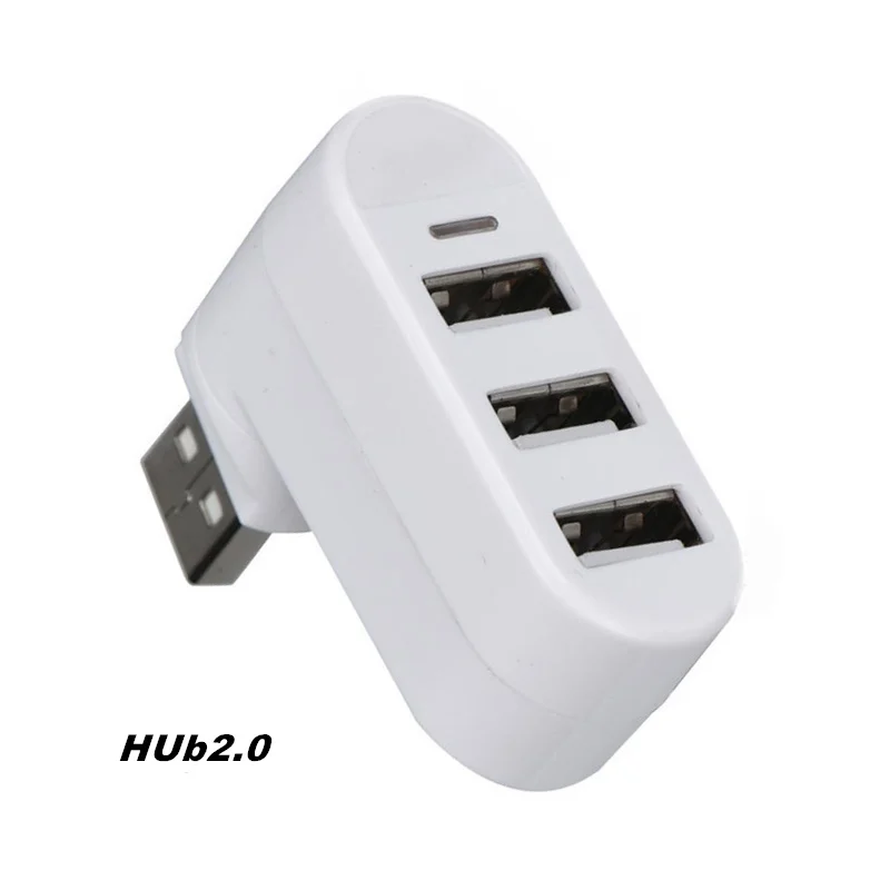 Данных лягушка Мини 3 порта USB 2,0/3,0 концентратор Вращающийся адаптер для ноутбука ПК ноутбук поворачивается на 270 градусов сильная совместимость концентратор - Цвет: HUB 2.0 W