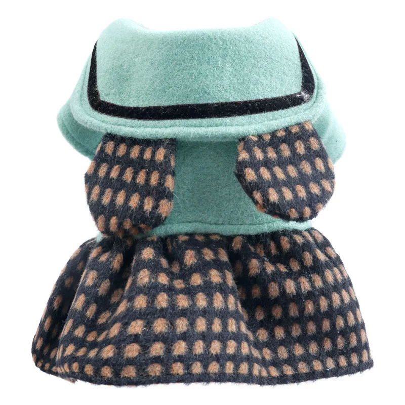 

Dog clothes winter clothes pet supplies clothing puppy new bear ear skirt cat spring and autumn