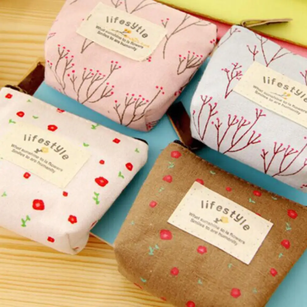 

2020 New Small Canvas Purse Zip Candy Color Retro Mini Coin Change Purse Key Car Pouch Little Money Bag Lady Mini Coin Wallet