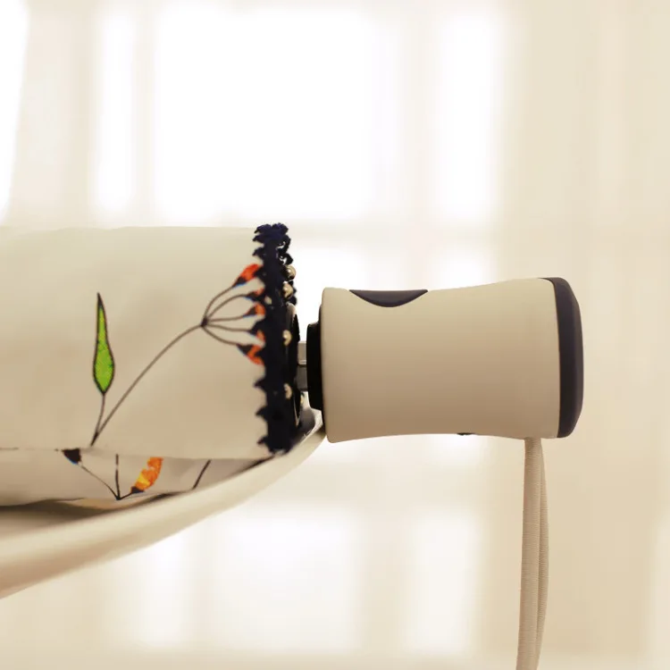 Винтажный Шебби-цветочный женский зонт от дождя 3 складной прочный аксессуар