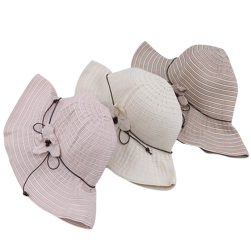 Шляпа женская летняя солнцезащитная складывающаяся с козырьком | Аксессуары для