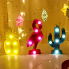 Светодиодная Подвесная лампа в виде фламинго, единорога, 1 шт.