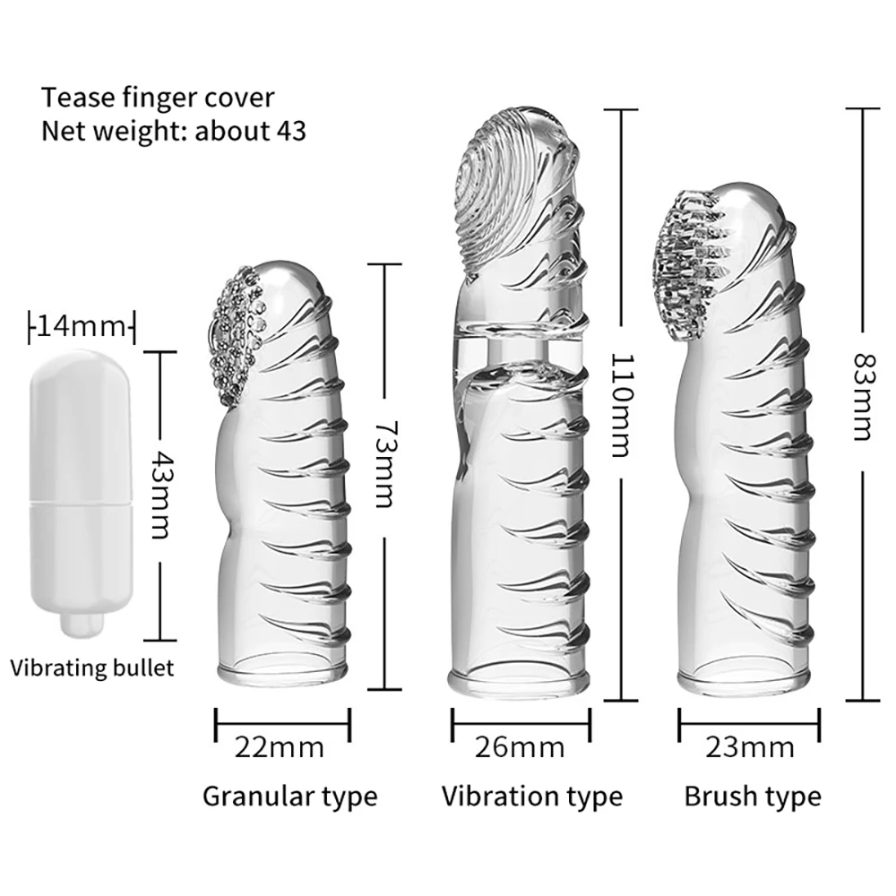 Женский стимулятор вагинальный секс силиконовый вибратор на палец презерватив