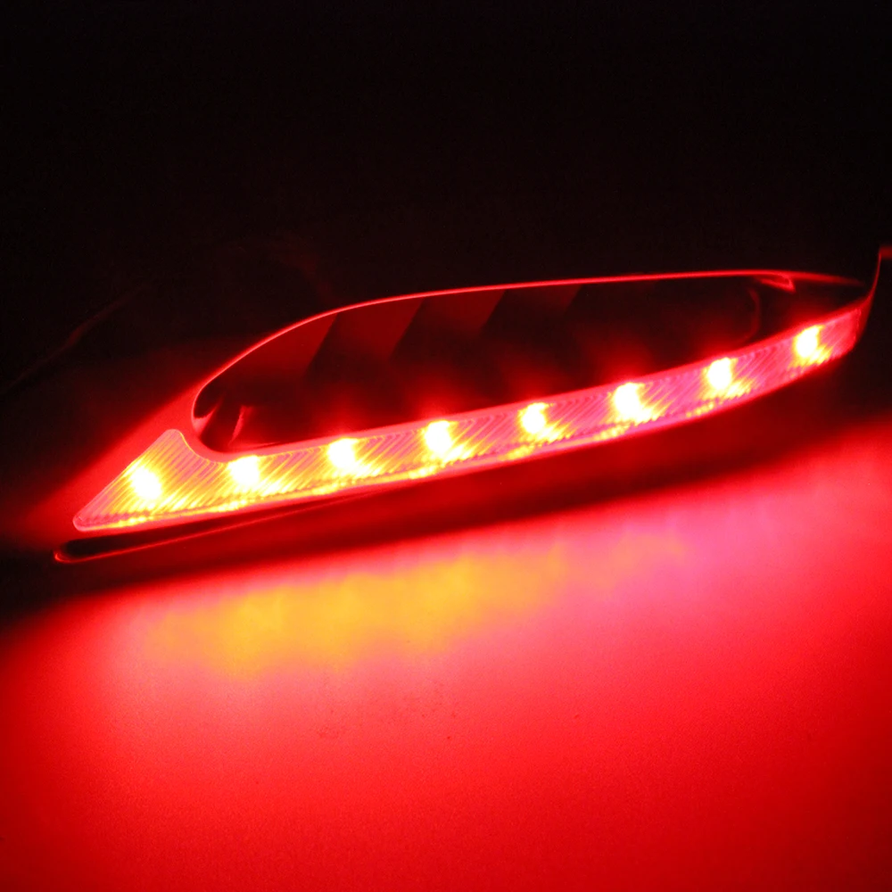 1 pair 46LED Car Turn Signal Lights 12v 3W Blade Shape Side Lights Auto Lamps Car Accessories Car Lights images - 6