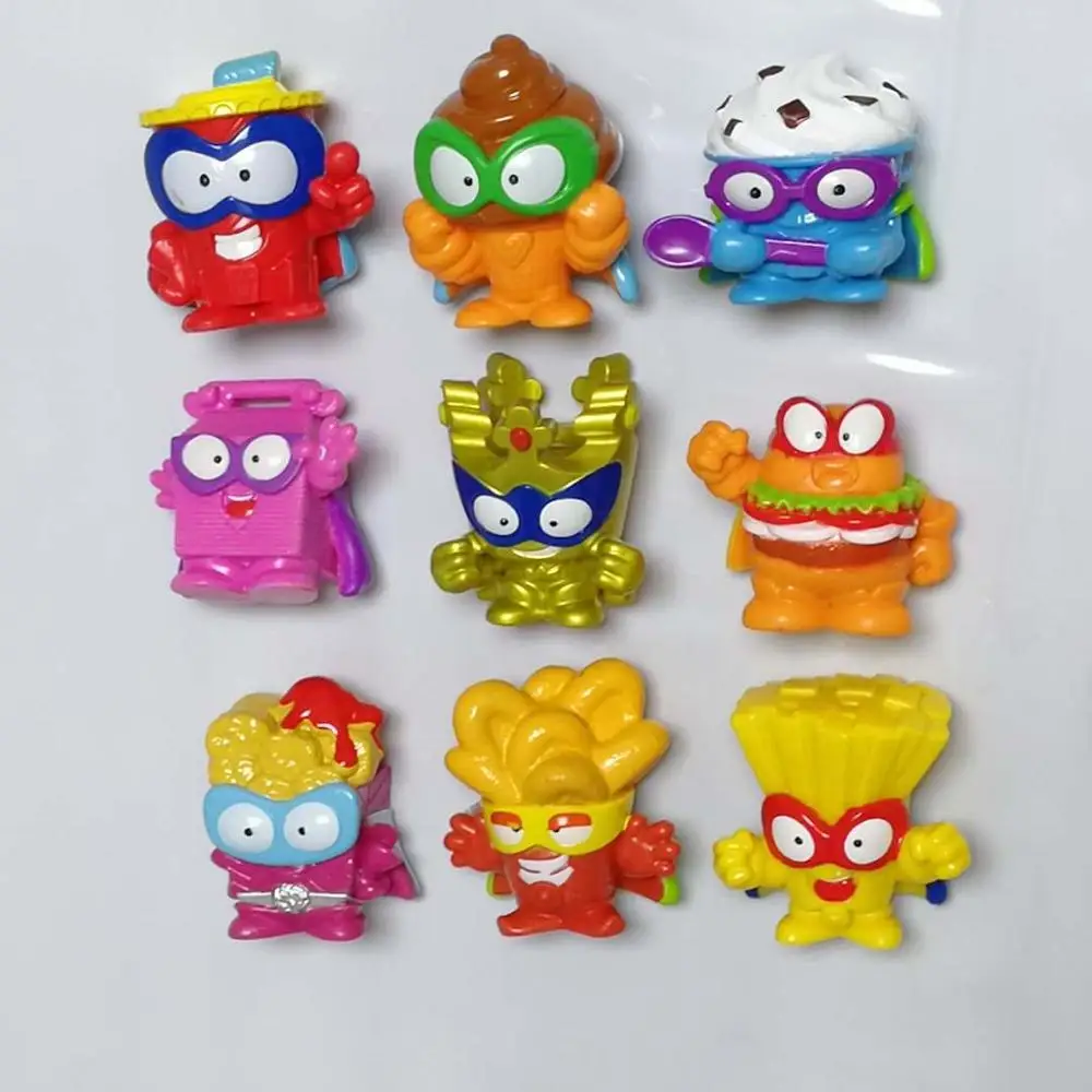 

1pcs Big Superthings Series Burger Kings Super Zings Action Figure Super Rare Gold Silver Limited Collection for Kids Gift