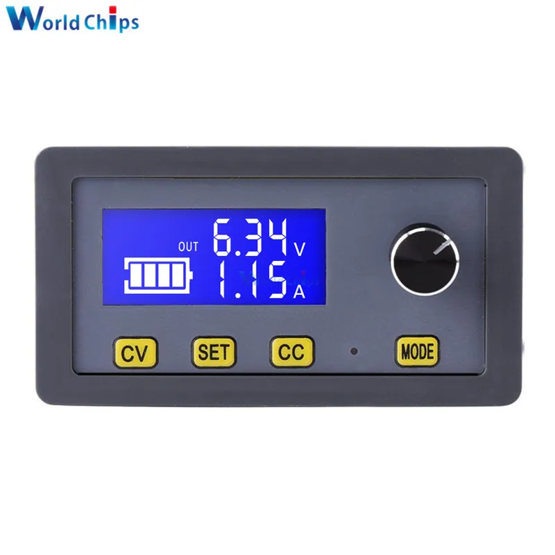 

Понижающий Регулируемый блок питания, 5 А, 6 В-32 В до 0-32 В, ЖК-дисплей, CC CV регулятор напряжения, светодиодный преобразователь