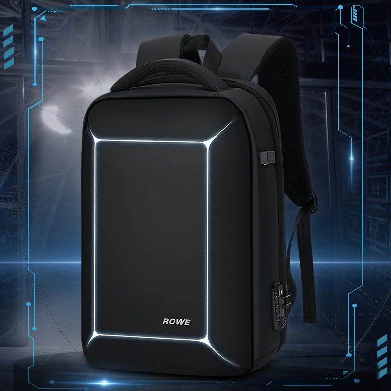 ROWE мужской рюкзак Многофункциональный USB 15 дюймов ноутбук Mochila модный бизнес большой емкости TSA замок Противоугонный дорожный рюкзак для мужчин