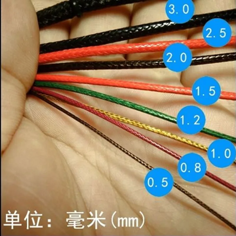 Новый вощеный шнур 0 5 мм 10 метров вощеная нить веревка ремешок ожерелье бисер